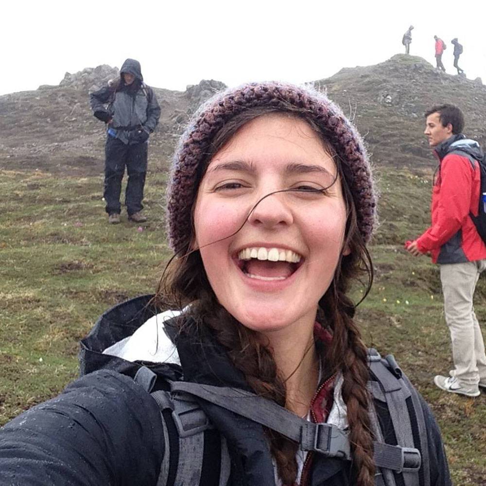 Ellen snaps a selfie in southern Alaska.